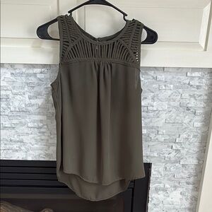 Olive Sleeveless Women's Top